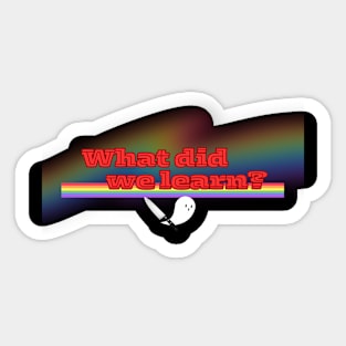 What did we learn today design 2 Sticker